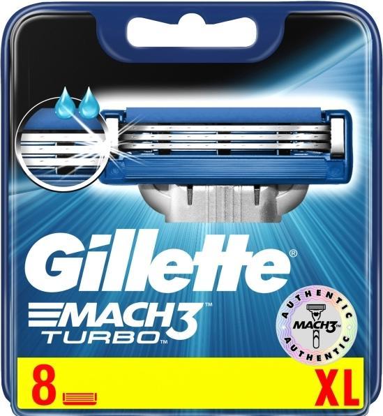 Gillette Mach3 Turbo 8ct (8 x)