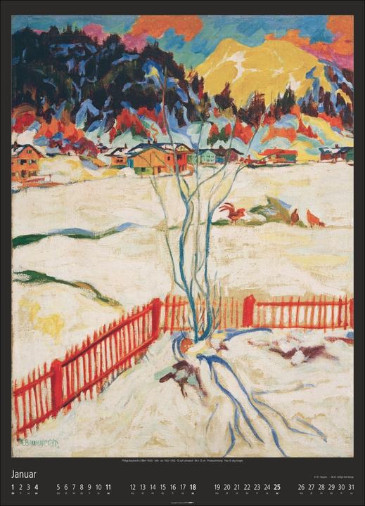 Actual product image World of Art Kalender 2026 (49 x 68 cm, Hardcover, German, English)