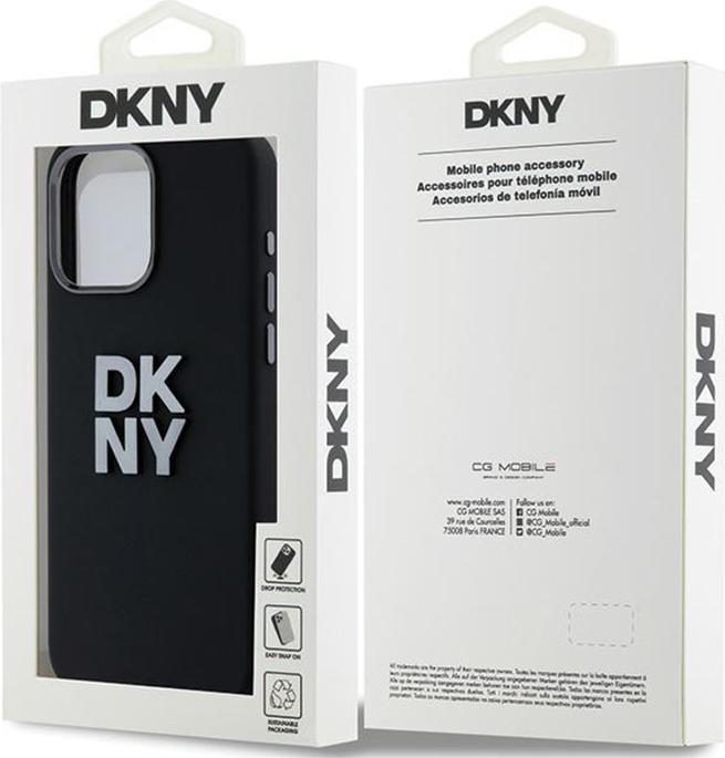 Produktbild DKNY DKHCP15XSMCBSK iPhone 15 Pro Max 6.7" czarny/black hardcase Liquid Silicone Metal Logo (Apple iPhone 15 Pro Max)