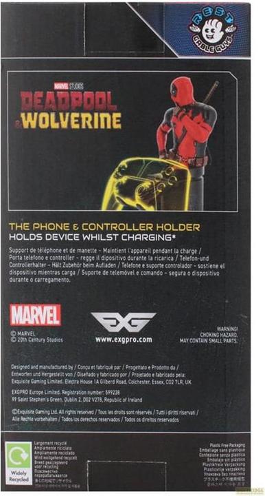Produktbild Exquisite Gaming Cable Guys R.E.S.T - Marvel - Deadpool Support pour Téléphone et Manette (PS5)