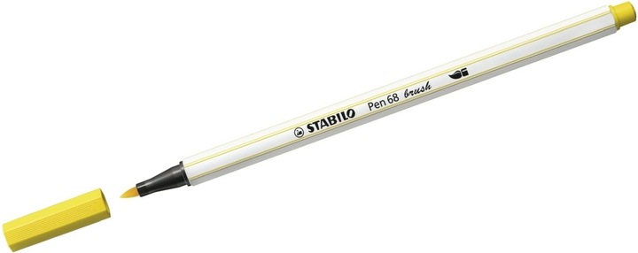 Image du produit STABILO Pen 68 brush Stylo feutre Premium (Jaune, 1 x)