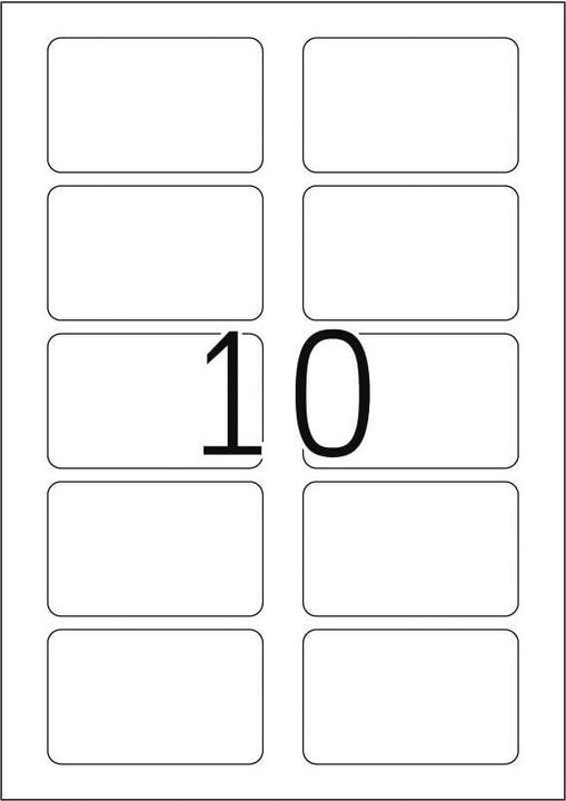 Actual product image HERMA A4 removable name labels