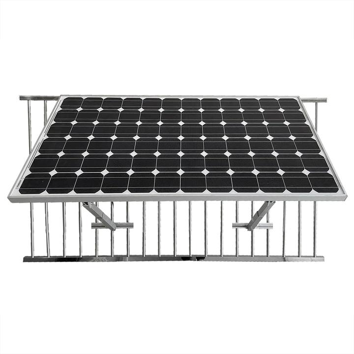 Actual product image Offgridtec Solar module holder for balcony railing Frame height 3035mm Tilt-adjustable