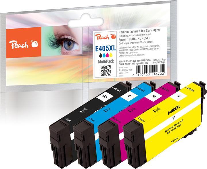 Image du produit Peach Kit de toner No. 405XL MultiPack BK/C/M/Y (C, CF, M, Y)