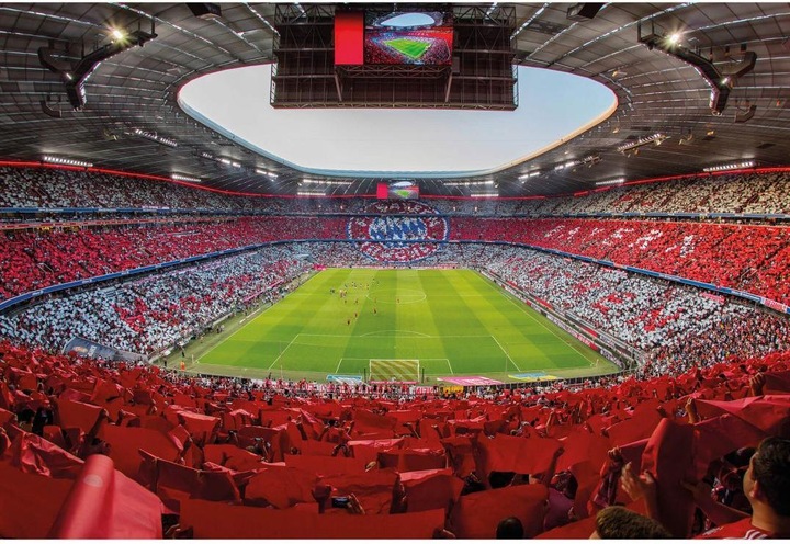 Actual product image FC Bayern München FCB Stadium Red White (384 x 260 cm)