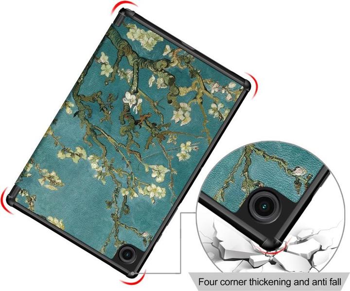 Productafbeelding Cover-Discount Galaxy Tab A8 10.5 - Drievoudige Smart Case Bloesems (Galaxy Tab A8)