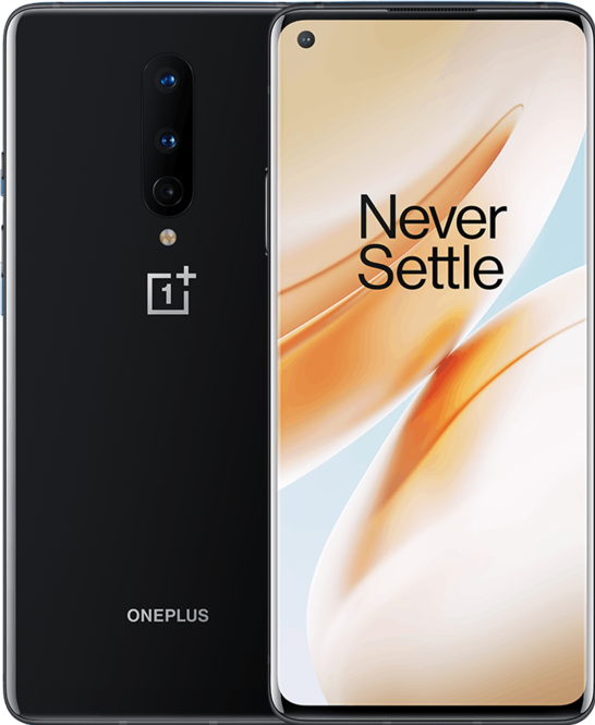 Produktbild OnePlus 8 (8GB) (128 GB, Onyx Black, 6.55", Dual SIM, 48 Mpx, 5G)