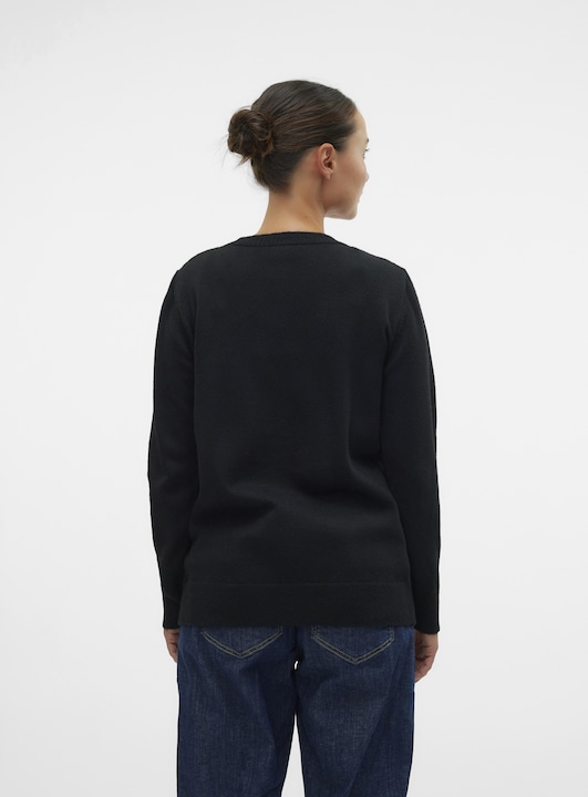 Immagine prodotto Mamalicious Scollo rotondo Polsini a coste Pullover Top in maglia (M)
