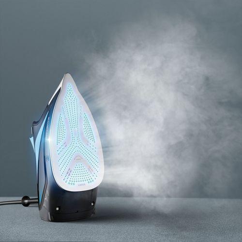 Actual product image Rowenta DW5310 Steam iron Microsteam 400 HD Laser 2700 W Black, Blue (2700 W, 180 g/min)