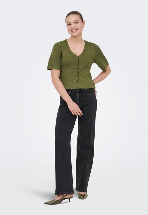 Produktbild Only Onllucy Ss V-Neck Button Ex Knt (S)