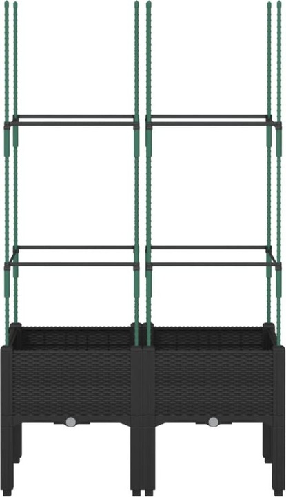 Produktbild VidaXL Pflanzkübel mit Rankgitter PP