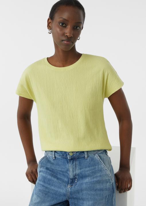 Produktbild Comma T-Shirt T-Shirt aus Strukturjersey im Relaxed Fit (34)