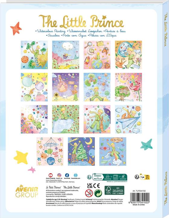Actual product image Avenir Wassermalfarben-Buch Kleiner Prinz