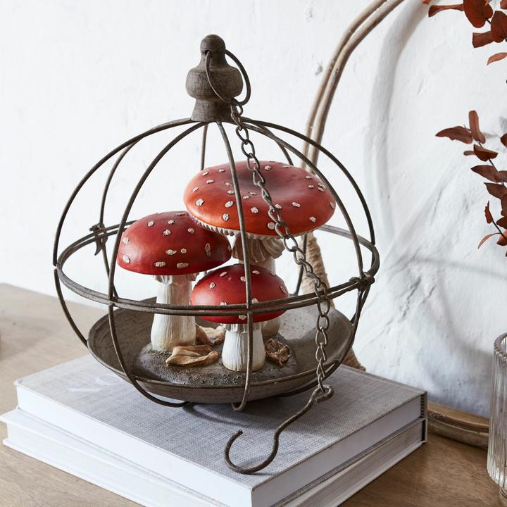 Actual product image Loberon Decorative mushroom Lupton red/white