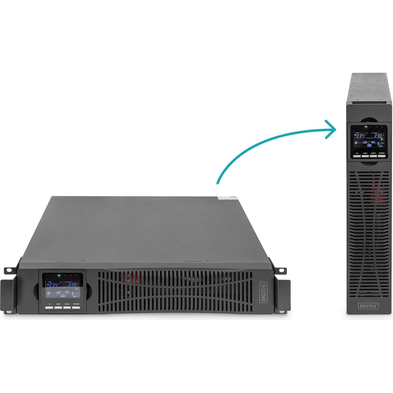 Digitus OnLine USV-System, 2000 VA/ 2000 W (2000 VA, 2000 W, Online-Doppelwandler USV), USV