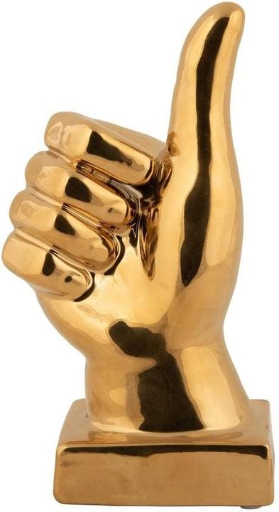 Produktbild present time Aufsteller Statue Okay Gold