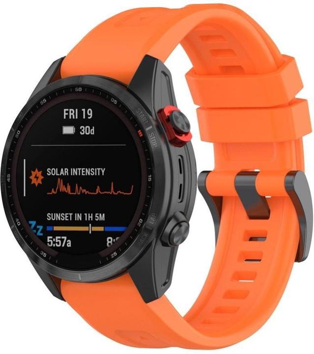 Actual product image OEM Strap Silicone strap for GARMIN FENIX 3 / 3HR / 5X / 6X / 6X Pro / 7X / 7X Pro orange (8) (26 mm, Silicone)