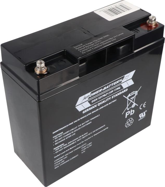 Produktbild RPower OGiV12170LP 12V 17Ah Bleiakku AGM Blei Gel Akku (12 V, 17 Ah)