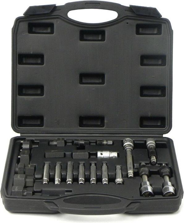 Actual product image GEKO Hexagon and star bit set for alternator, 22 pieces, 1/2â