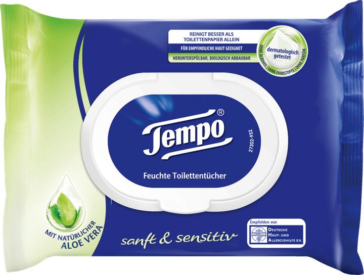Produktbild Tempo Feuchttücher sanft&sensitiv Aloe Vera (42 Stk.)