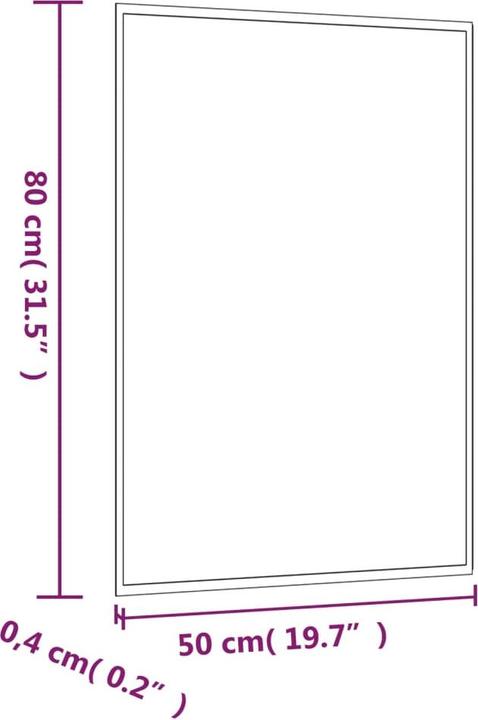 Image du produit vidaXL Wandspiegel (50 x 80 cm)