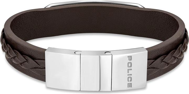 Immagine prodotto Police Bracciale in pelle (20 cm, Cuoio, Acciaio inossidabile)