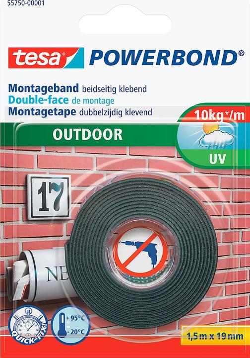 Immagine prodotto tesa Nastro di montaggio Powerbond Outdoor (19 mm)