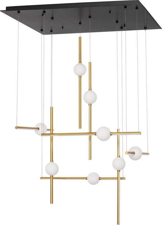 Produktbild Nova Luce ACROBAT LED Pendelleuchte Schwarz 105,8W Warmweiss 106x80x150cm dimmbar 9695259