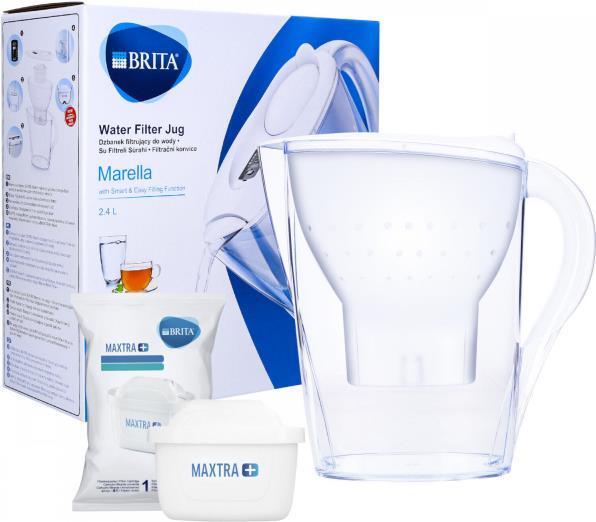 Actual product image Brita Water filtration jug Marella 2.4L, white with water filter MAXTRA + 1 pc. (2.40 l)