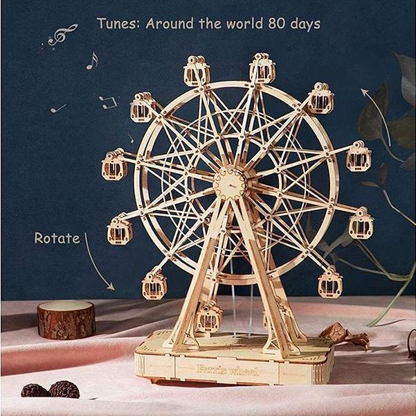 Image du produit Robotime Grande roue de la boîte à musique