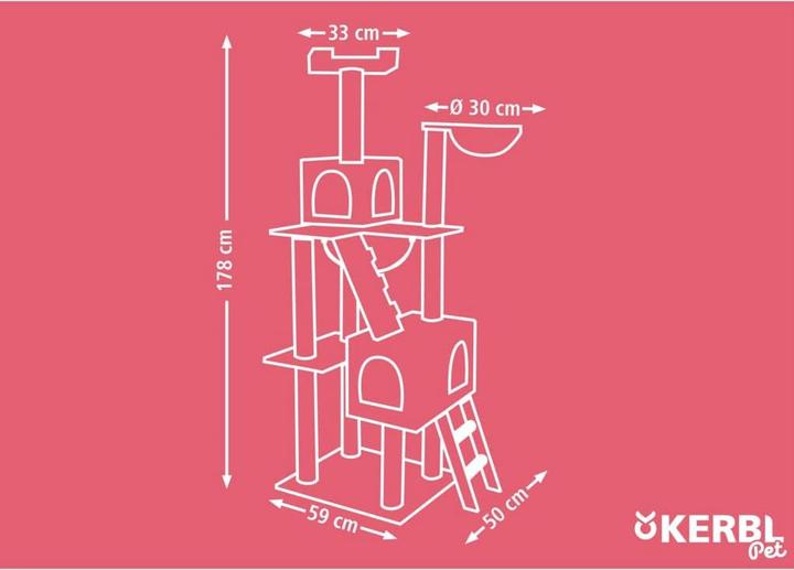 Produktbild Kerbl Square (178 cm, Grau)