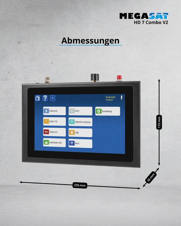 Immagine prodotto CE-Scouting CE Touch-Messgerät Megasat HD 7 Combo V2 (Tecnologia di misura)