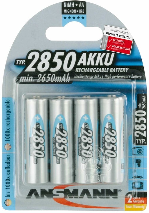 Immagine prodotto Ansmann AA (4 pz., AA, 2650 mAh)