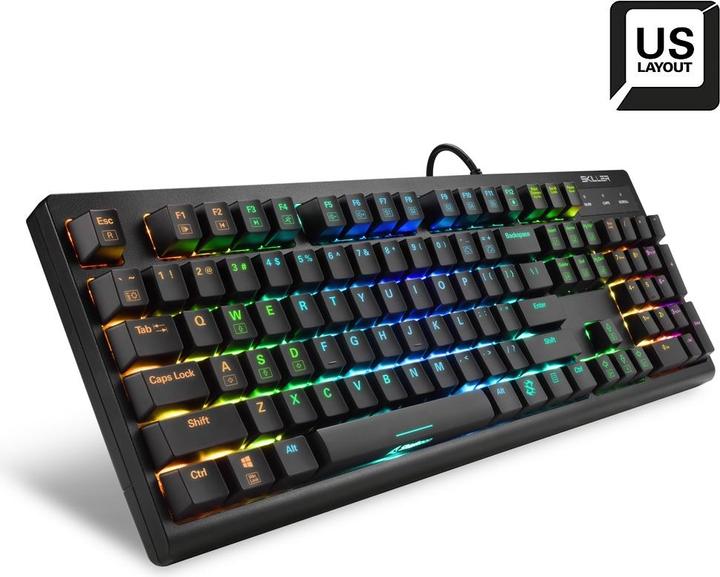 Produktbild Sharkoon SKILLER SGK30 Tastatur USB QWERTY US Englisch (US, Kabelgebunden)