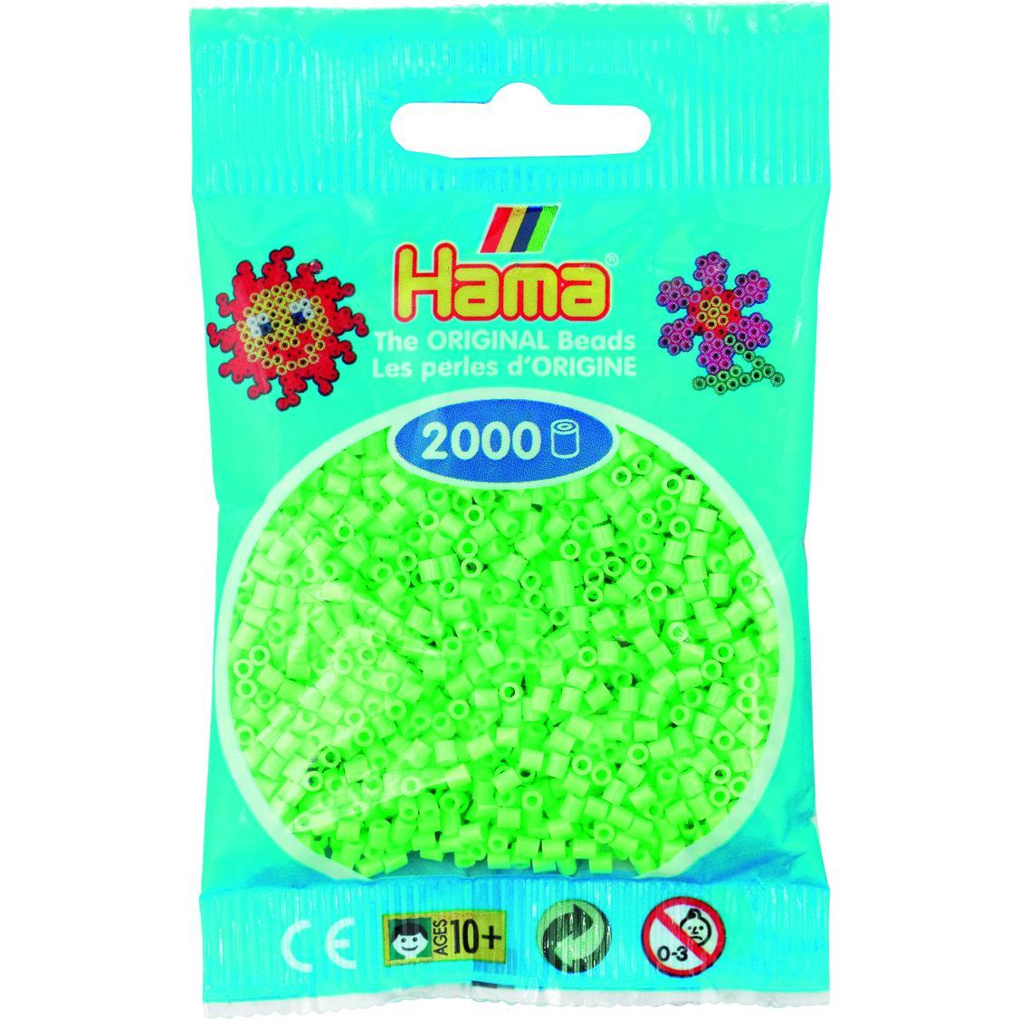 Hama mini perler 2000stk pastel grøn