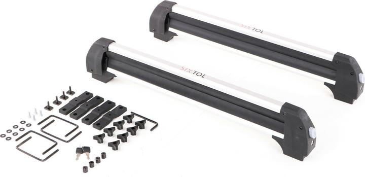 Image du produit Sixtol Galerie de toit SKI pour skis, snowboards et wakeboards avec serrure, 76 cm, capacité de charge 35