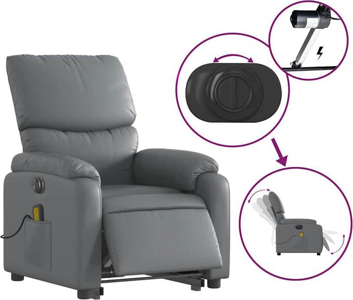 Image du produit vidaXL Massagesessel mit Aufstehhilfe