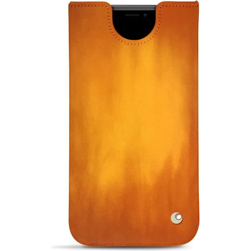 Noreve Lederschutzhülle (Apple iPhone 11 Pro Max), Smartphone Hülle, Orange