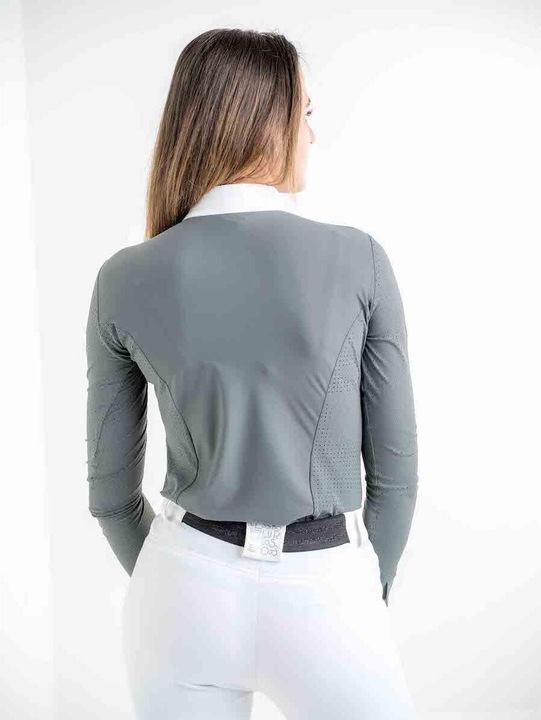 Produktbild Le Sabotier turnier-reitpolo mit langen ärmeln, damen alba (40)