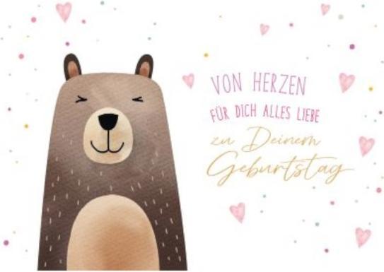 Image du produit Goldbek Carte d'anniversaire Ours