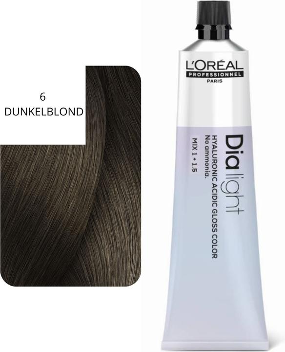 Image du produit L'Oréal Professionnel L'Oral Professionnel Dialight 6 Dark Blonde 60ml Hair Color (Homme blond)