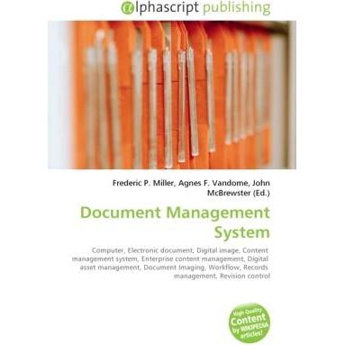 Document Management System, Fachbücher von Agnes F. Vandome, Frederic P. Miller, John McBrewster