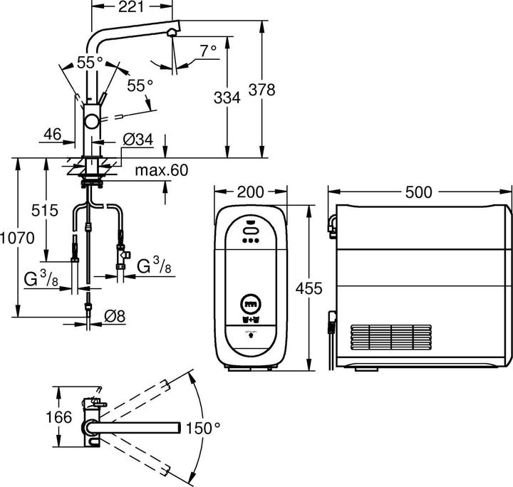 Image du produit Grohe Blue Home Kit de démarrage bec en L