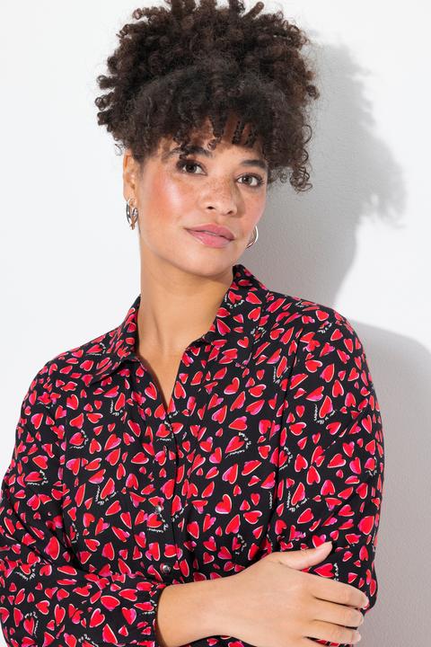 Produktbild Miamoda Bluse, A-Linie, Herz-Muster (46)