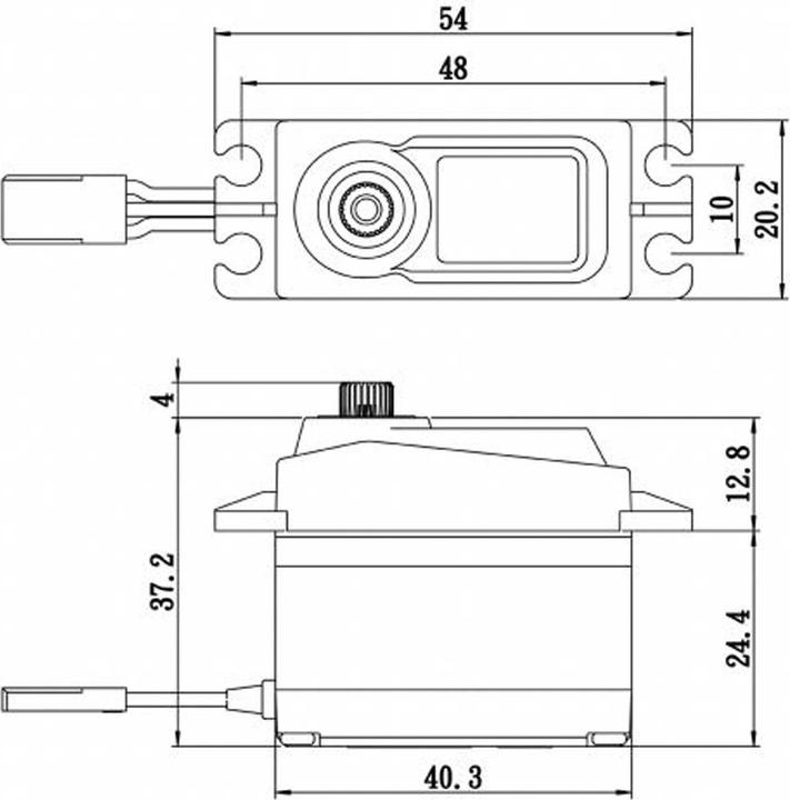 Image du produit Savöx sa-1258tg+ (6v/12kg/0,08s) servo numérique