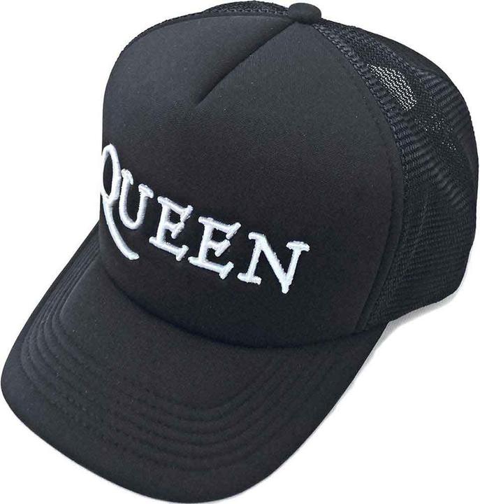 Queen Logo Black Mesh-Back Cap