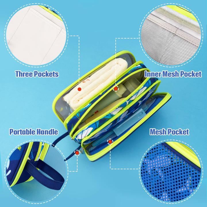 Produktbild Only-Bags.Store Kinderkulturtasche- Kinderkulturtasche zum Aufhängen Waschbeutel Kosmetiktasche