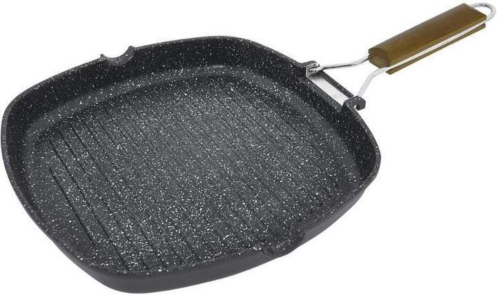 Jata GMA28 28x28cm Wood Handle (Grillpfanne, Aluminium)