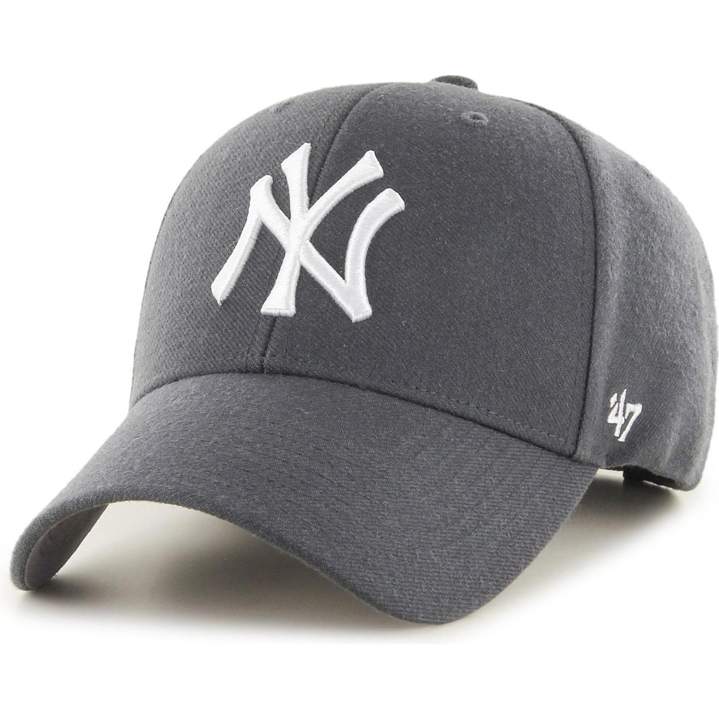 47 Brand, Herren, Cap, Relaxed Fit MLB New York Yankees, Grau, (One Size)