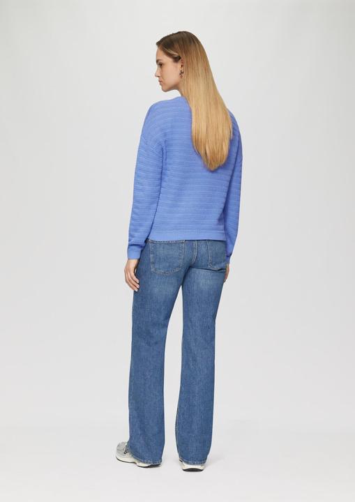 Immagine prodotto s.Oliver Strickpullover Baumwollmix-Pullover mit Strukturmuster (XL)
